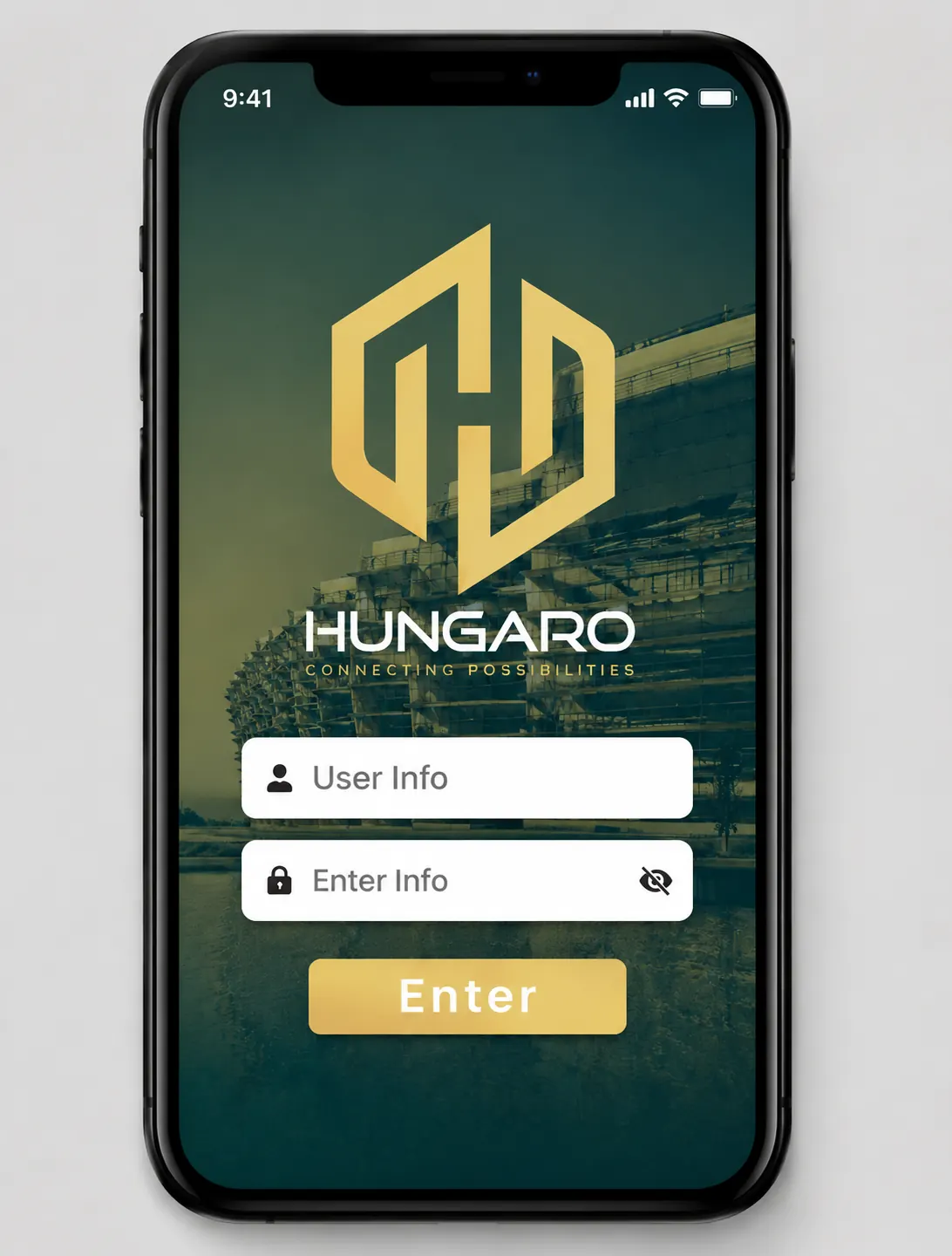 Concept illustration — a mobile app build