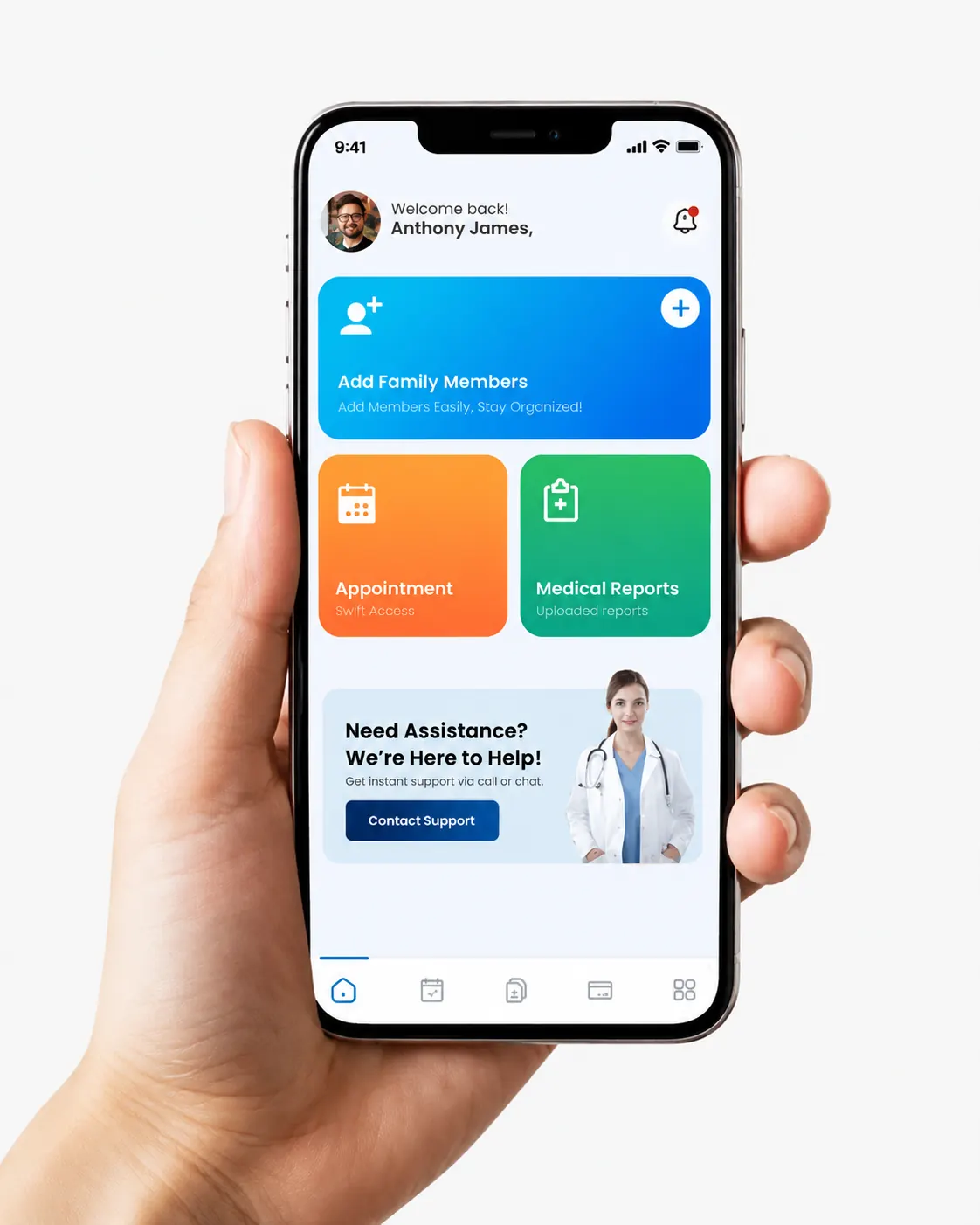 Concept illustration — a mobile app build
