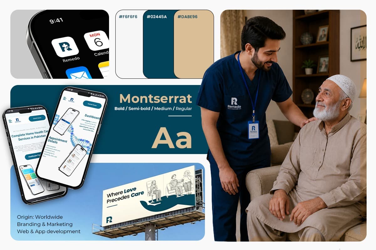 Brand identity work for Remedo