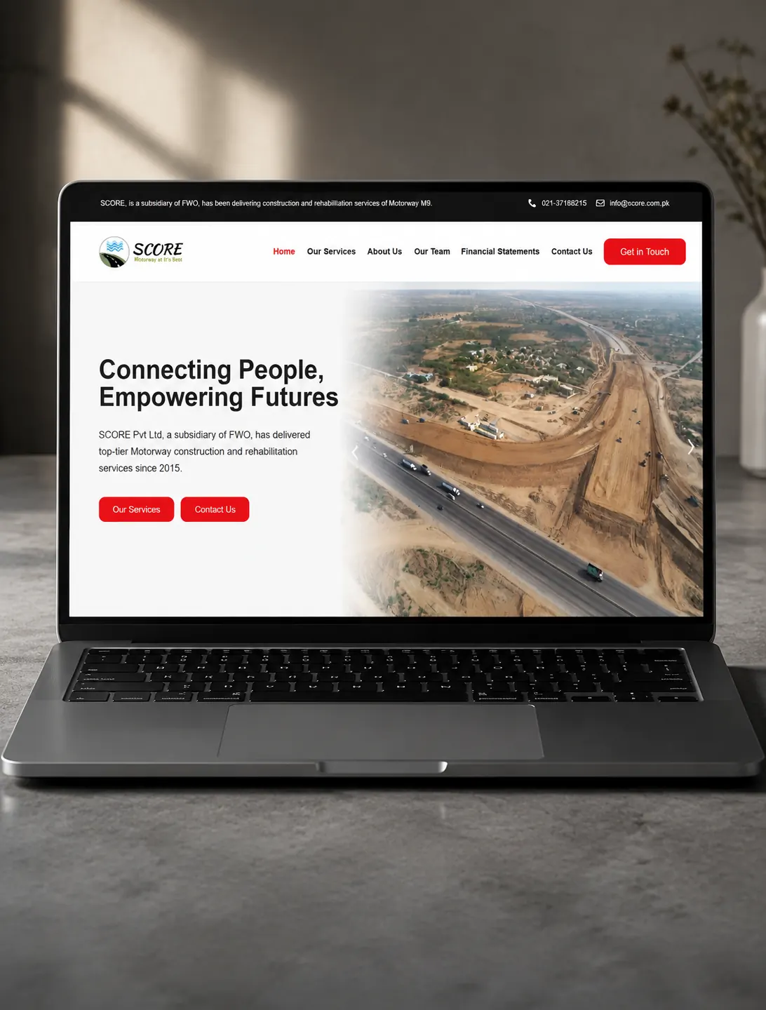 Concept illustration — a website build