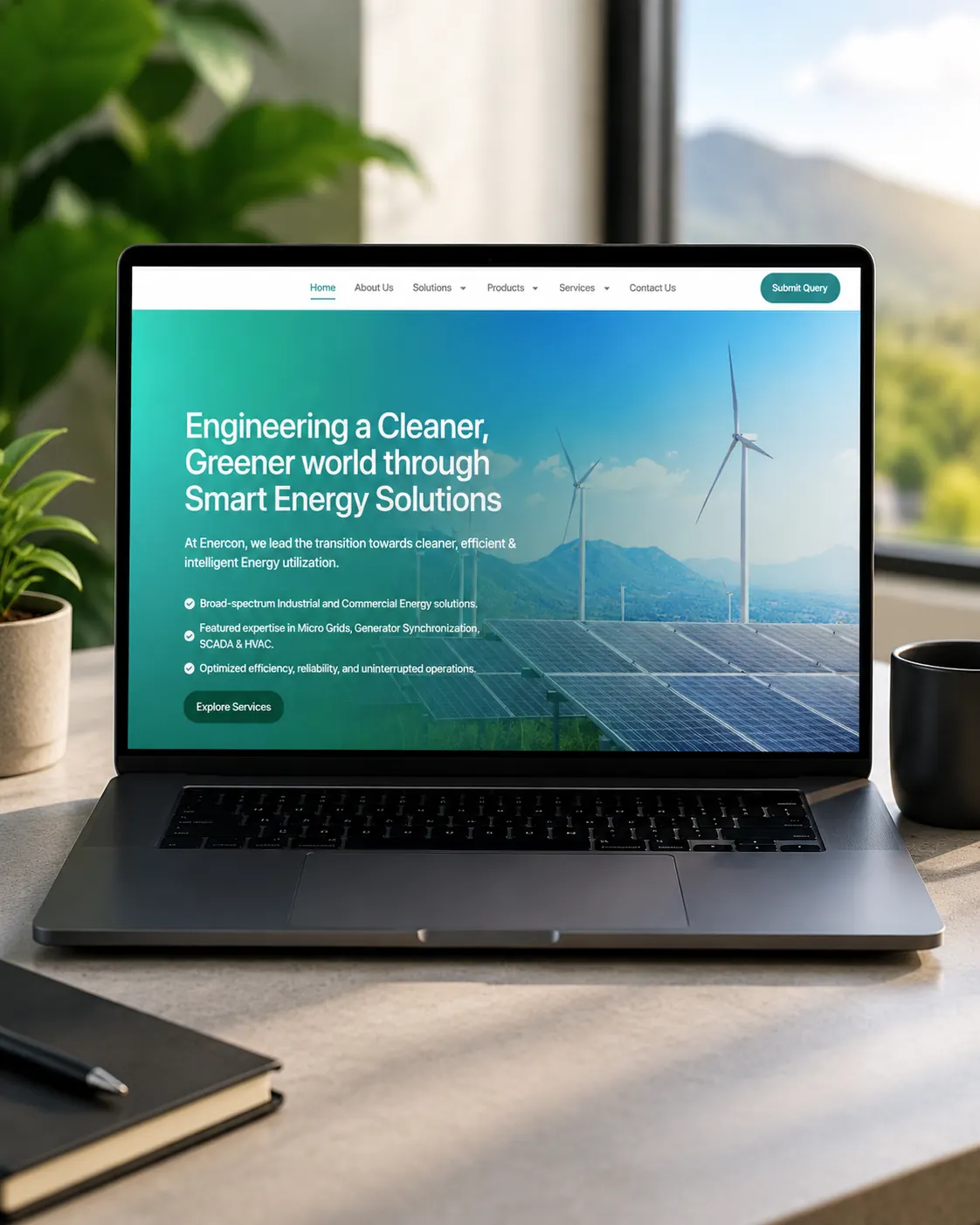 Concept illustration — a website build