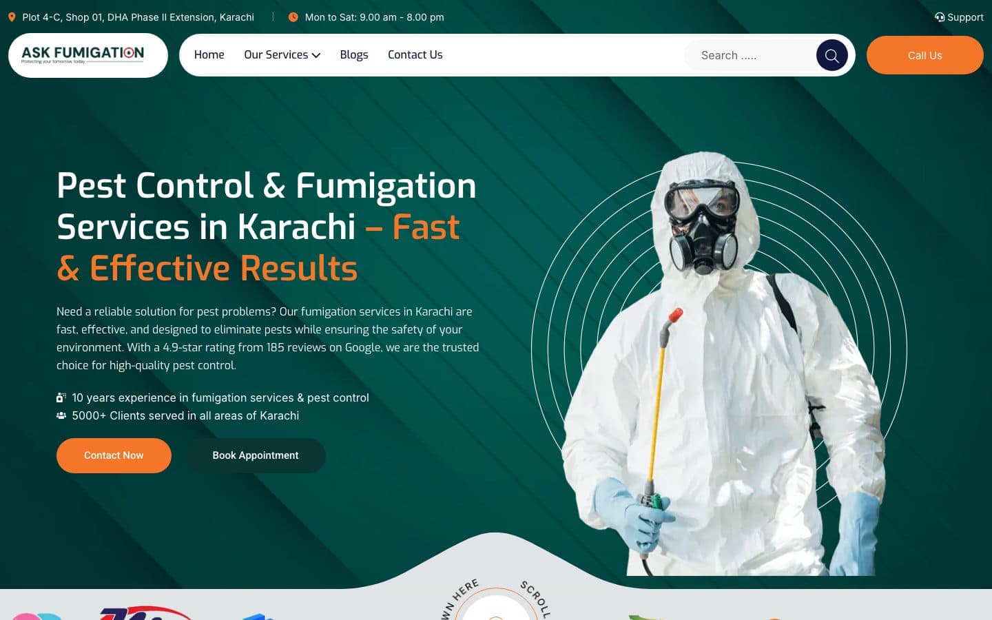 The AskFumigation website