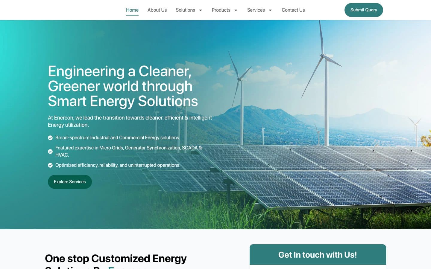 The Enercon Systems website