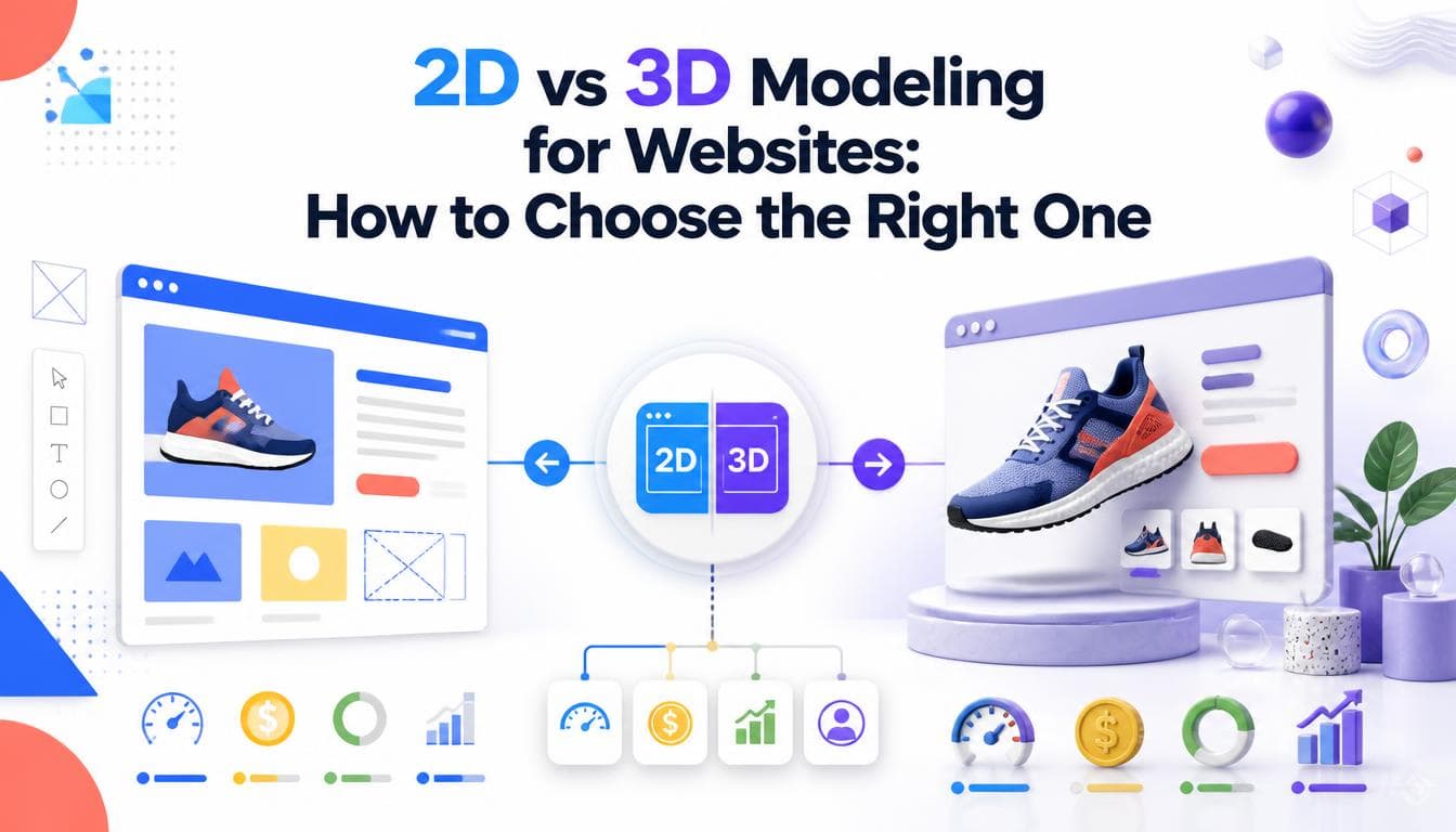 2D vs 3D Modeling for Websites: How to Choose the Right One
