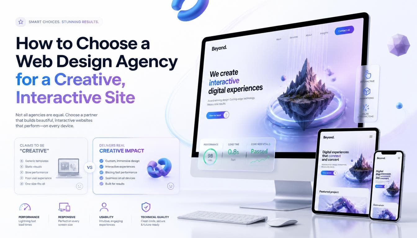 How to Choose a Web Design Agency for a Creative, Interactive Site