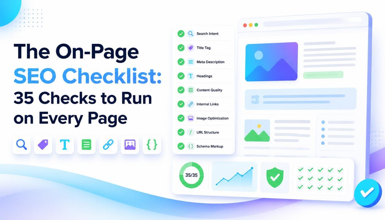 The On-Page SEO Checklist: 35 Checks to Run on Every Page